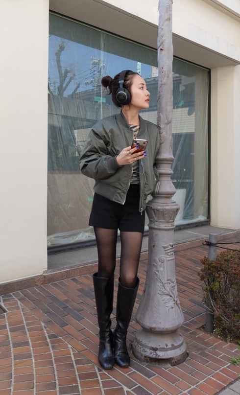 ニットショートパンツ